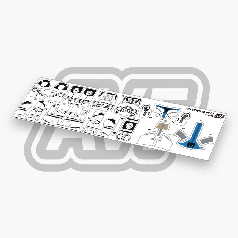 Muunilinst 10 Pilot Decals