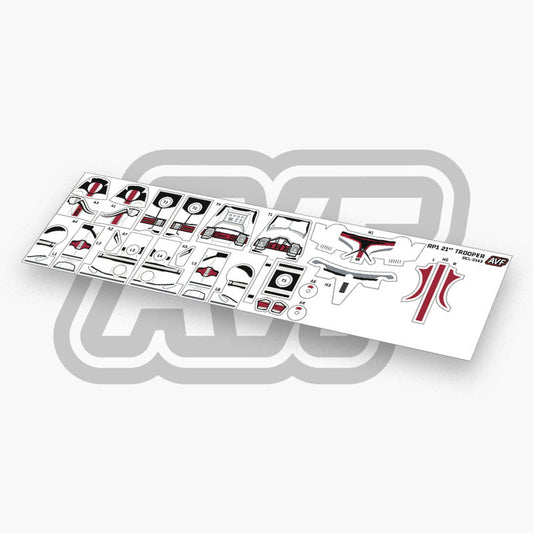 21st Trooper Decals