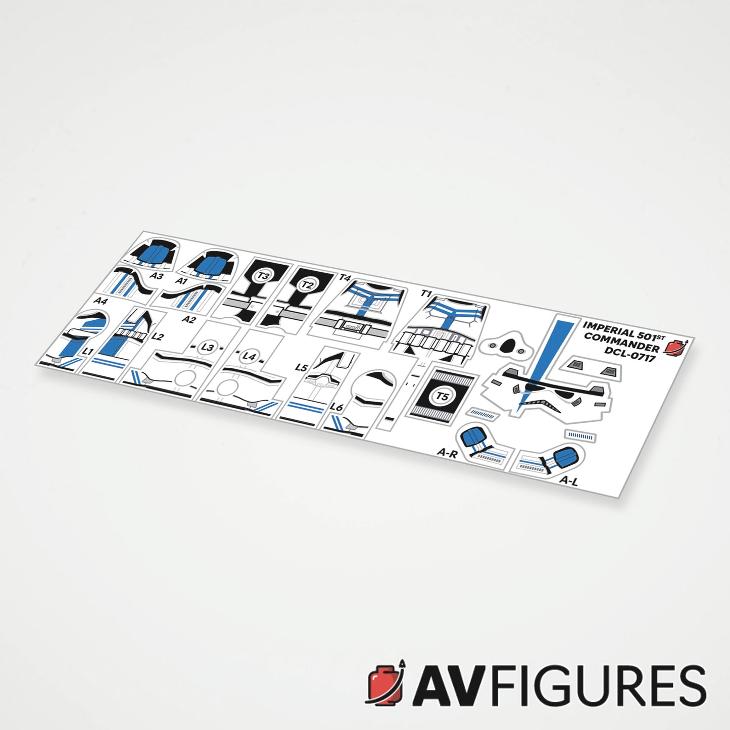 Imperial 501st Commander Decals