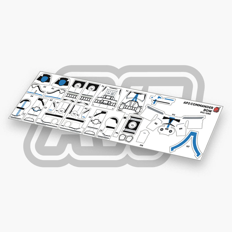 Commander Bow Decals