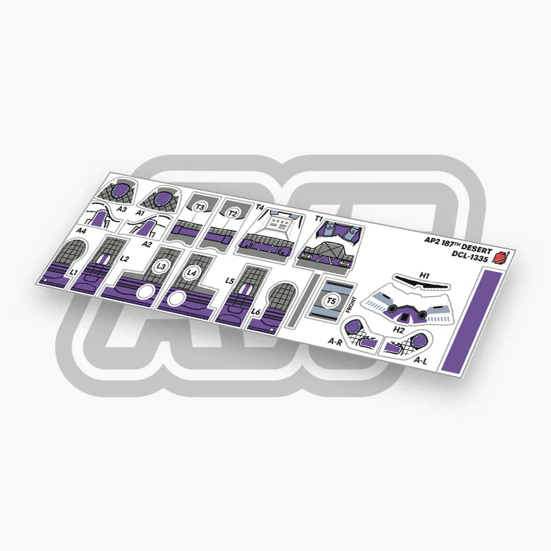 187th Trooper Decals