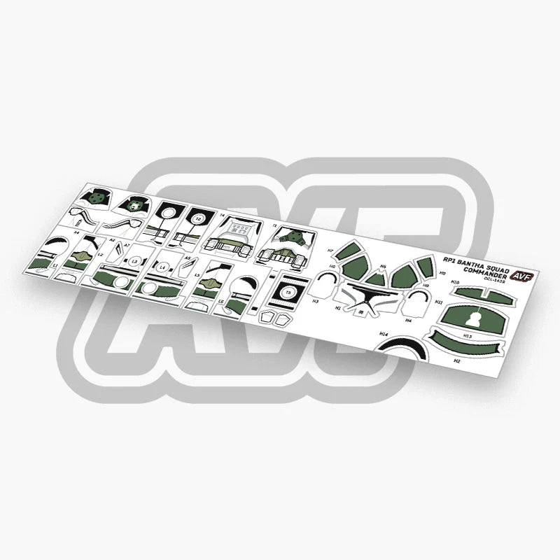Bantha Squad Commander Decals