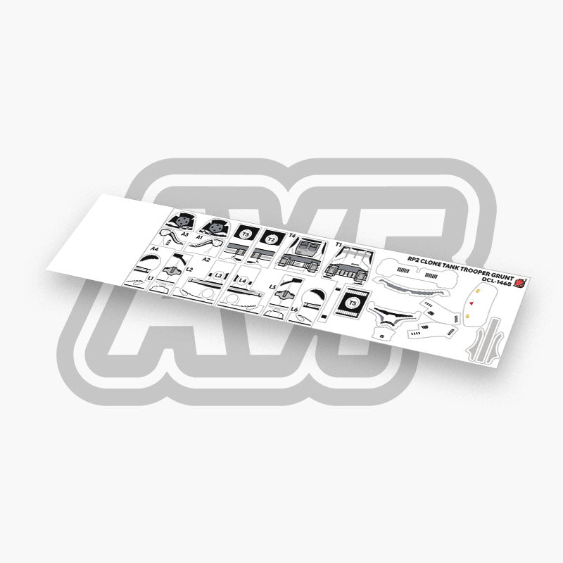 Clone Tank Trooper Grunt Decals