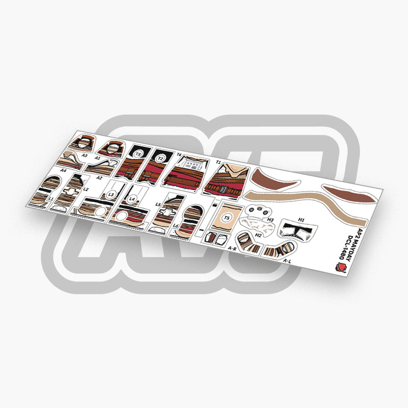 Commander Mayday Decals