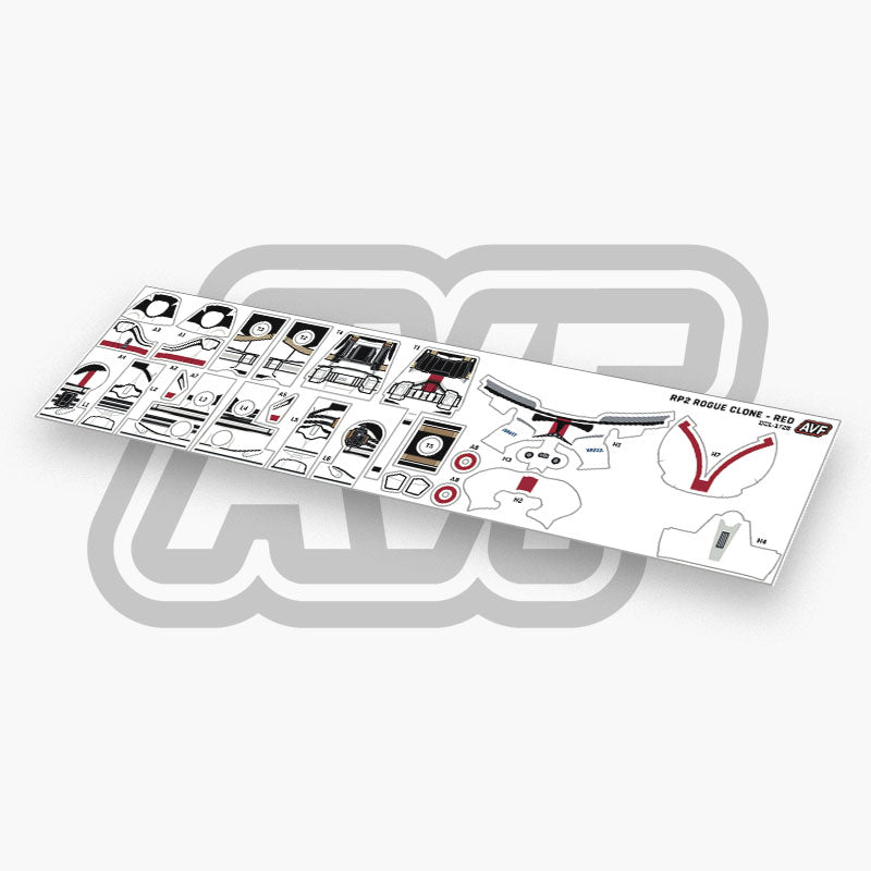 Rogue Clone - Dark Red Decals