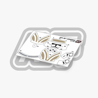 38th Armored Division Trooper Decals