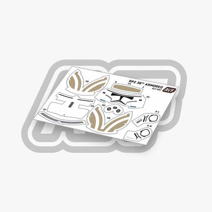 38th Armored Division Trooper Decals