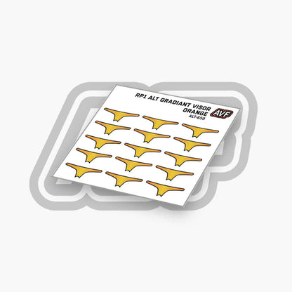 RP1 Alternate Gradient Visor Decals
