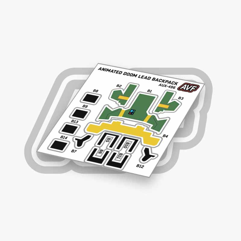 Commando Standard Backpack Decals