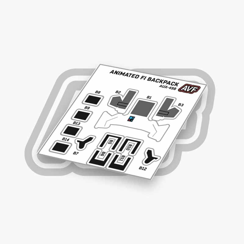 Commando Standard Backpack Decals