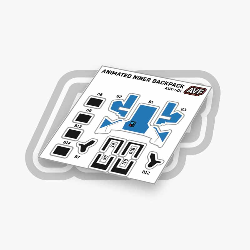 Commando Standard Backpack Decals