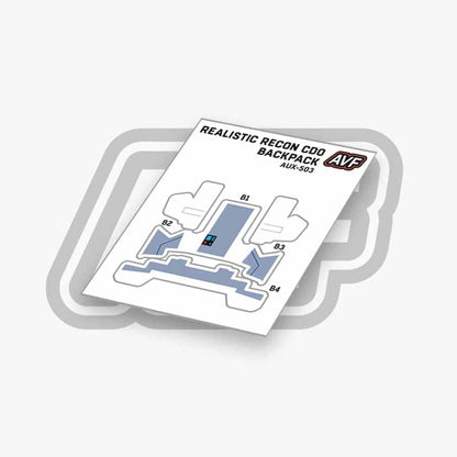 Commando Standard Backpack Decals