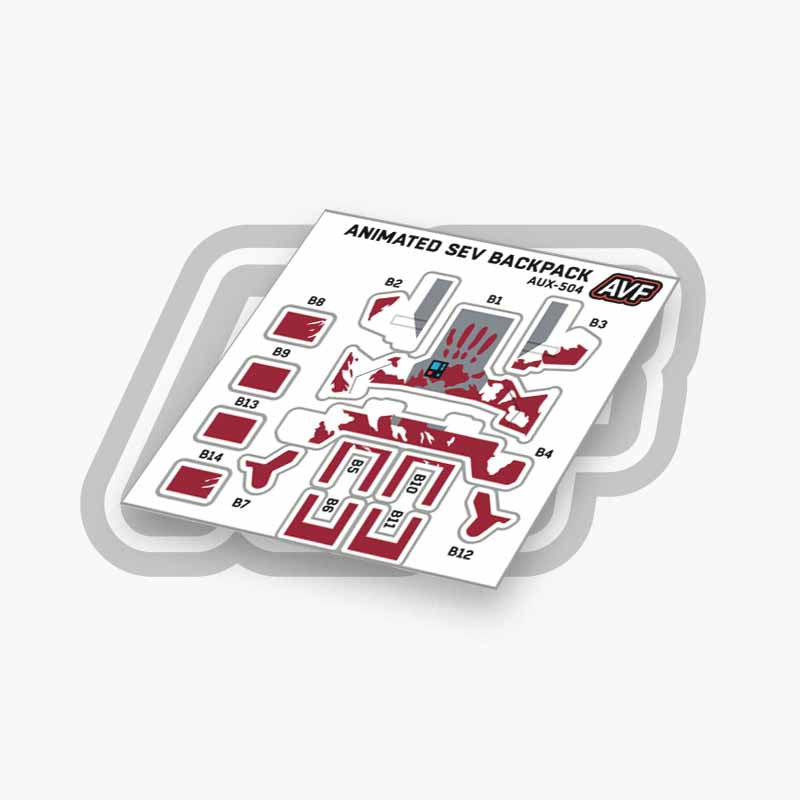 Commando Standard Backpack Decals