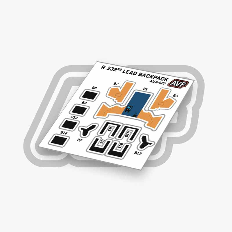 Commando Standard Backpack Decals