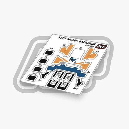 Commando Standard Backpack Decals