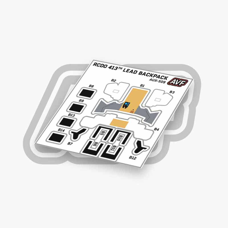 Commando Standard Backpack Decals