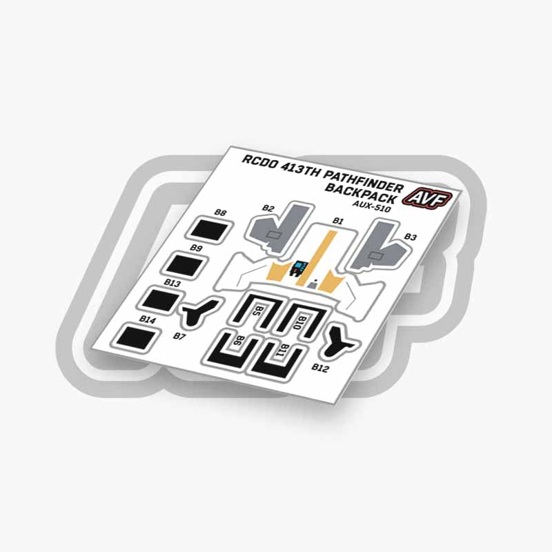 Commando Standard Backpack Decals