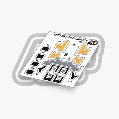 Commando Standard Backpack Decals