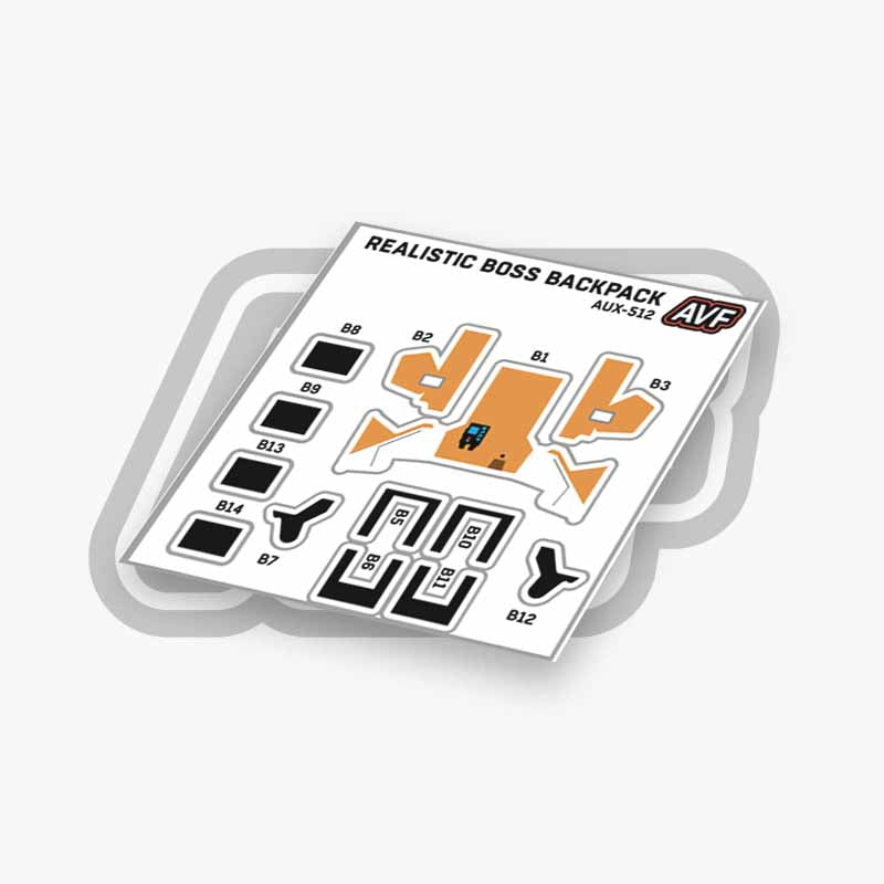 Commando Standard Backpack Decals