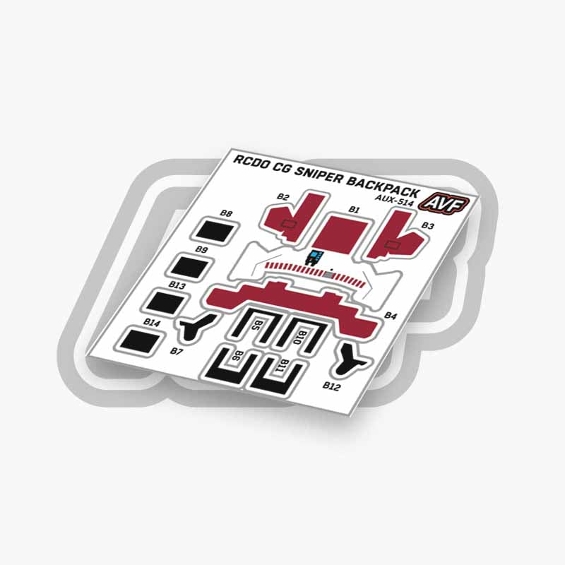 Commando Standard Backpack Decals