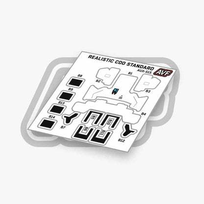 Commando Standard Backpack Decals