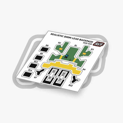 Commando Standard Backpack Decals