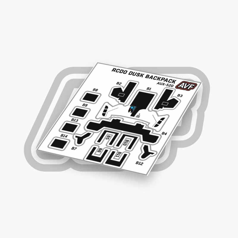 Commando Standard Backpack Decals