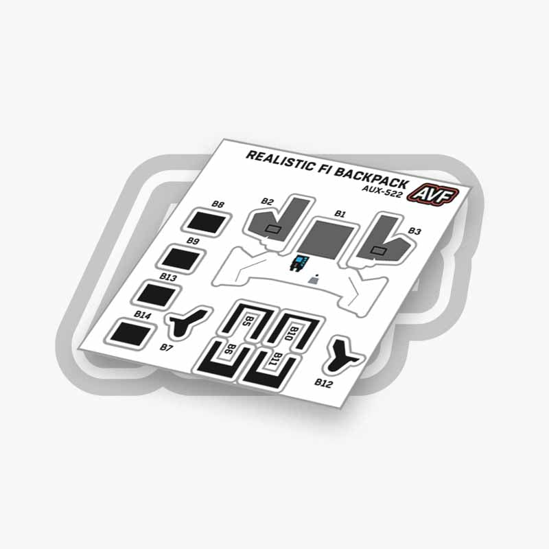 Commando Standard Backpack Decals