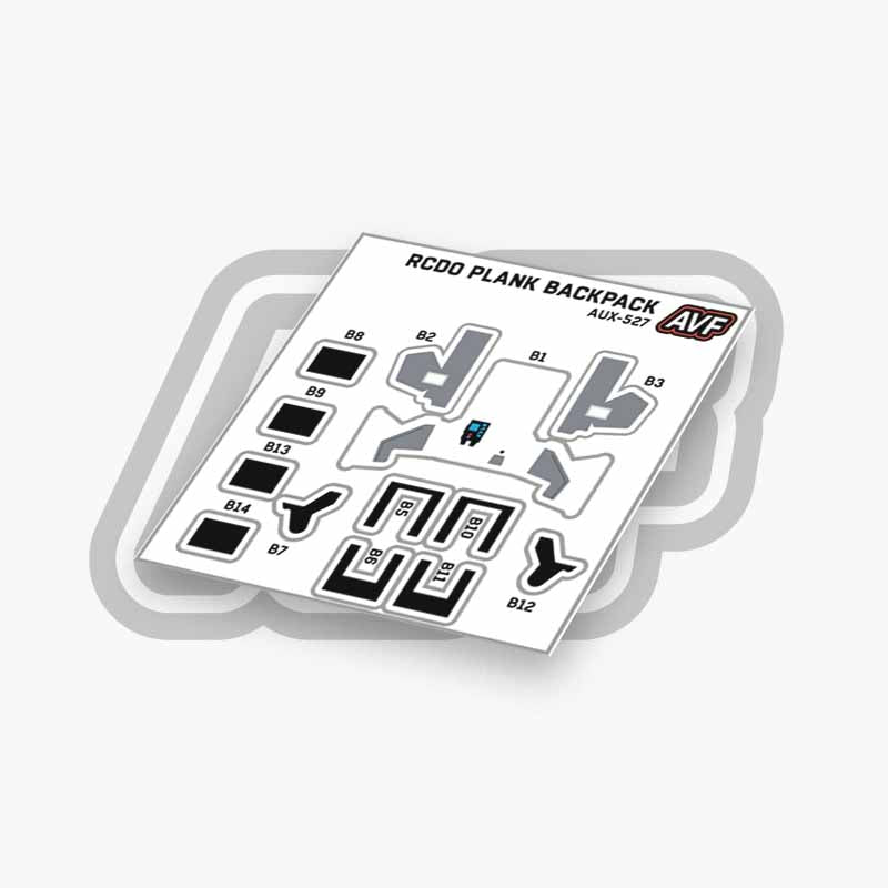 Commando Standard Backpack Decals