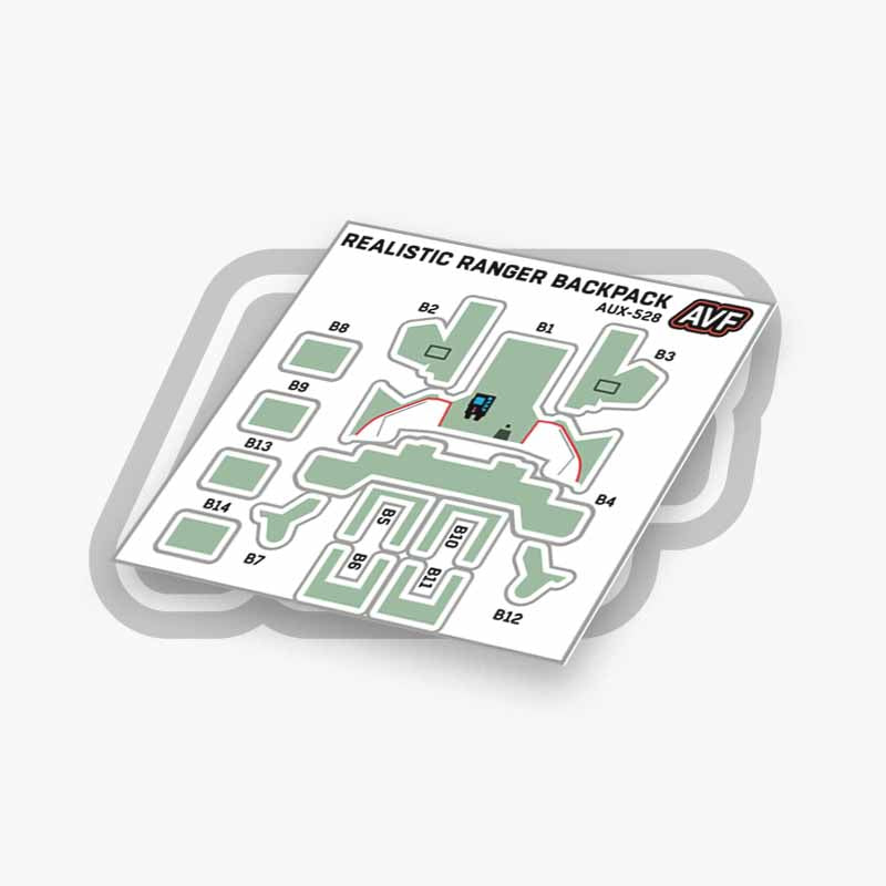 Commando Standard Backpack Decals