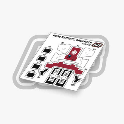 Commando Standard Backpack Decals