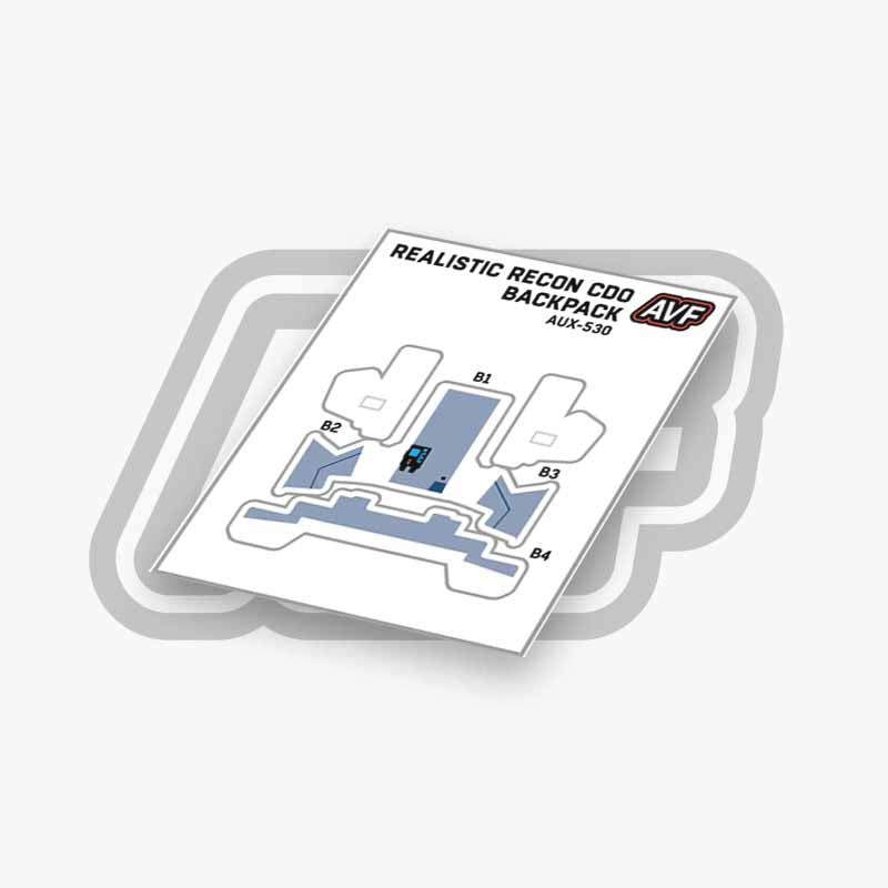 Commando Standard Backpack Decals