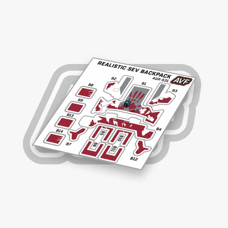 Commando Standard Backpack Decals