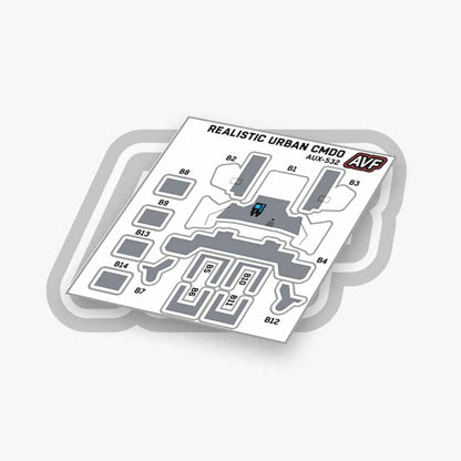 Commando Standard Backpack Decals