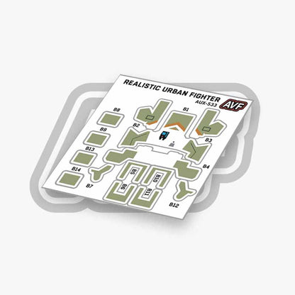 Commando Standard Backpack Decals
