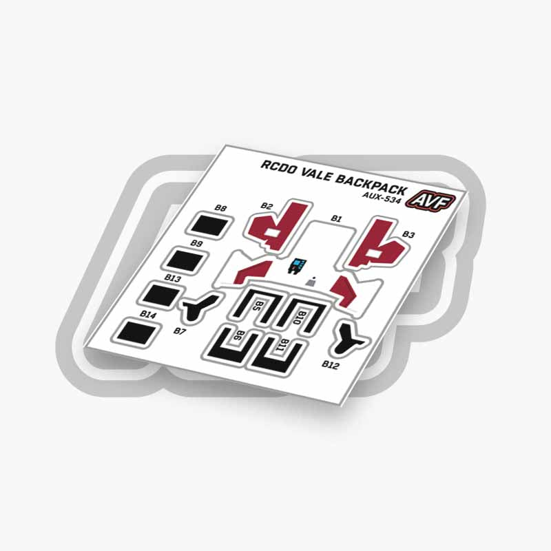 Commando Standard Backpack Decals