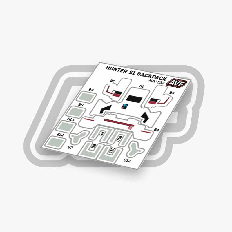 Commando Standard Backpack Decals