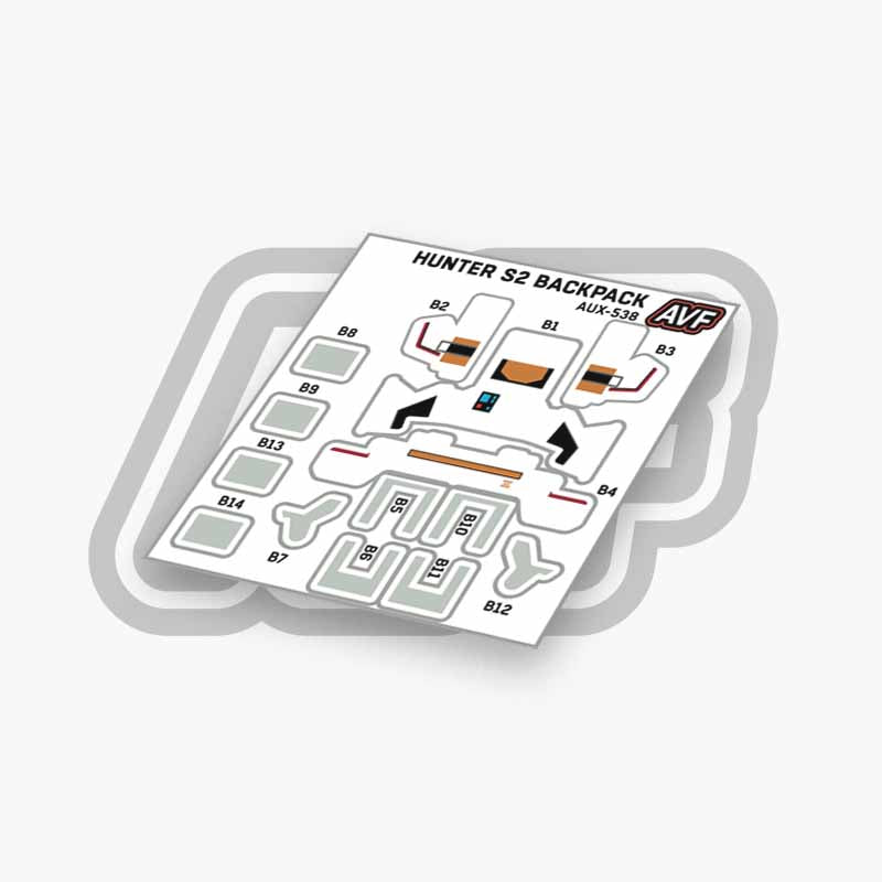 Commando Standard Backpack Decals