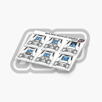 ROTS Style Back Plate Variant Decals