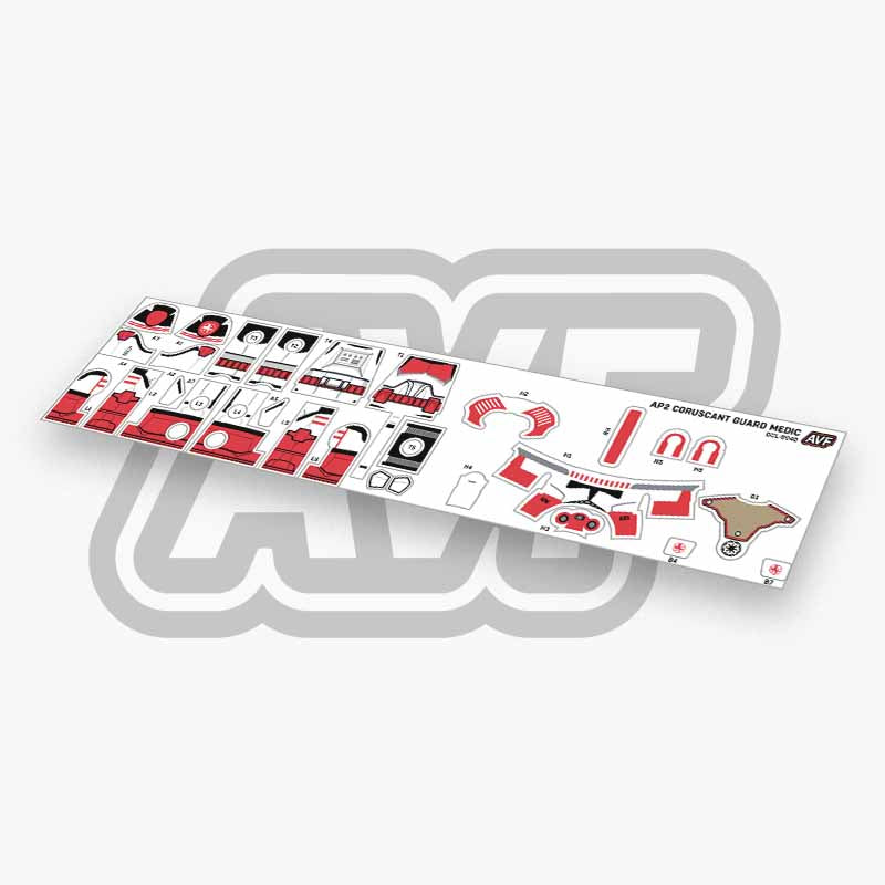 Coruscant Guard Medic Decals