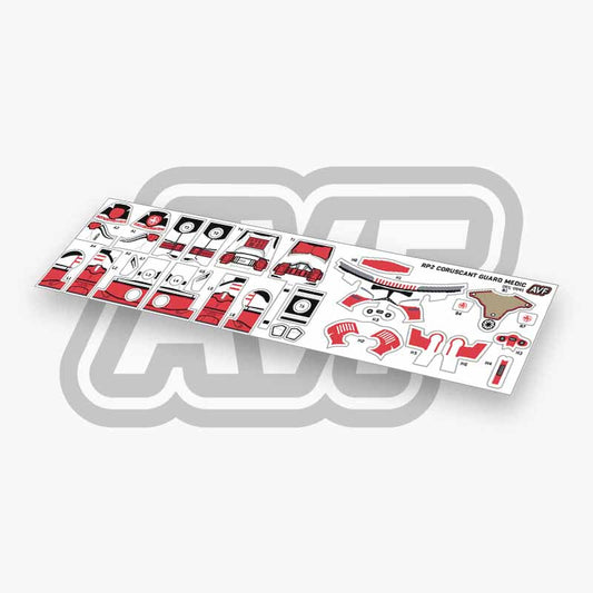 Coruscant Guard Medic Decals