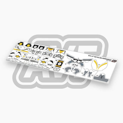 13th Battalion Commander Decals