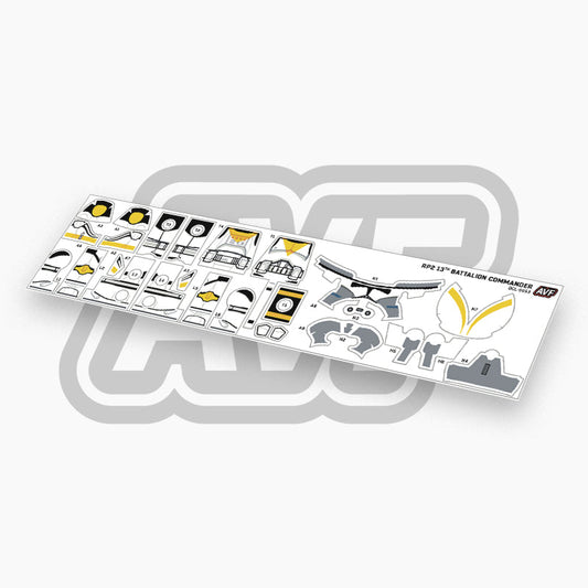 13th Battalion Commander Decals