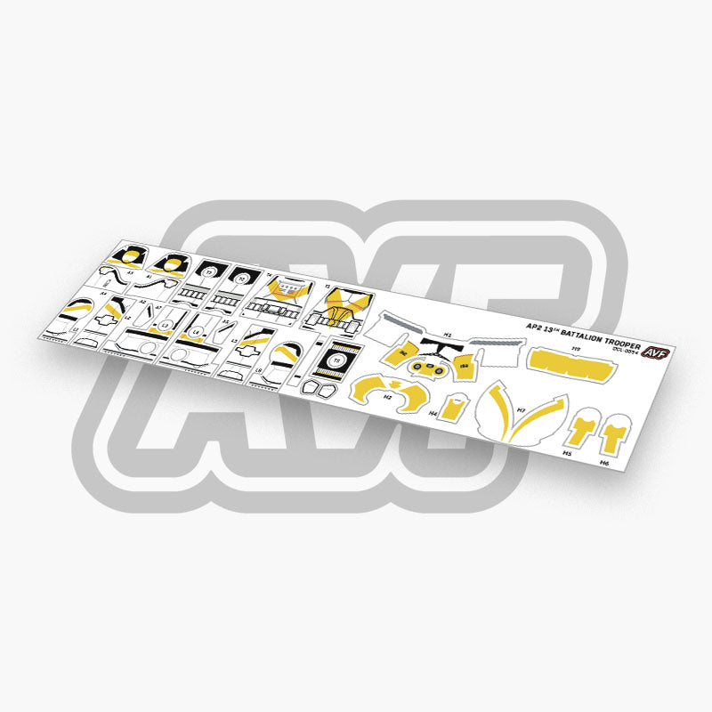 13th Battalion Trooper Decals
