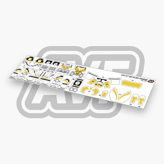 13th Battalion Trooper Decals
