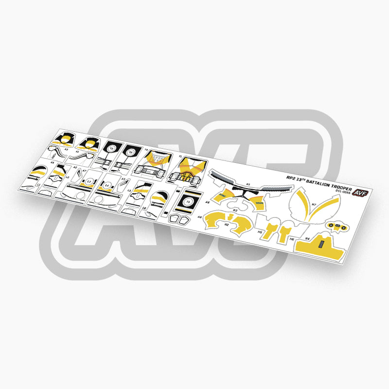 13th Battalion Trooper Decals