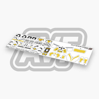 13th Battalion Lieutenant Decals