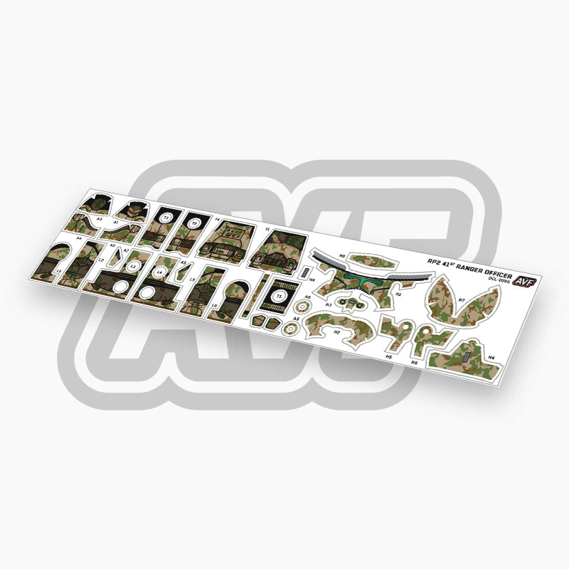41st Ranger Platoon Officer Decals