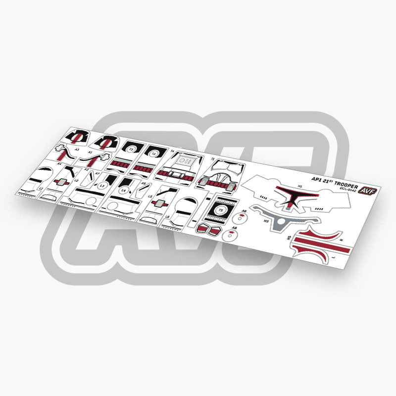 21st Trooper Decals