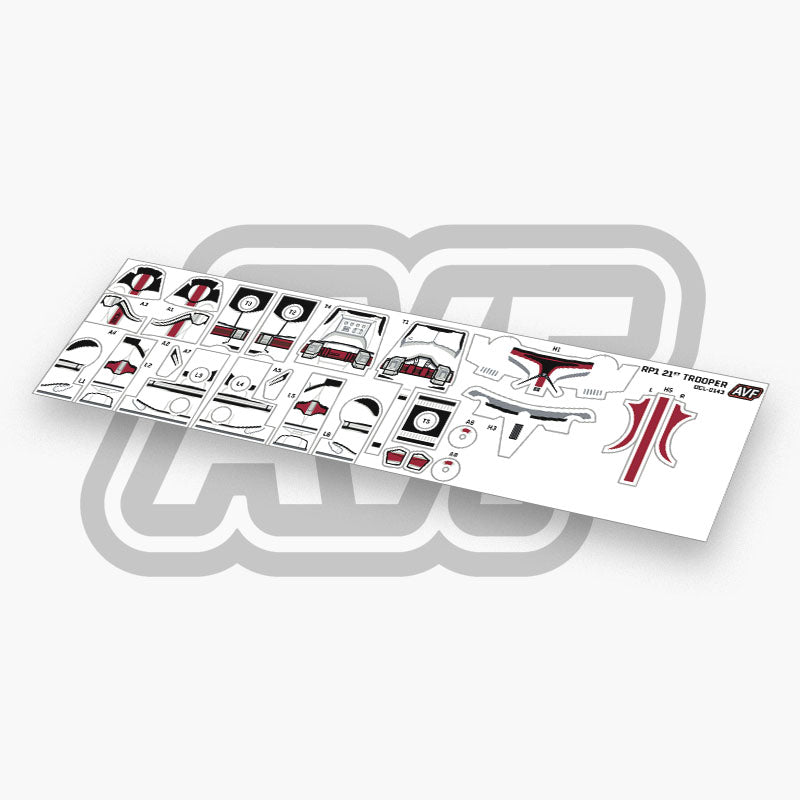 21st Trooper Decals
